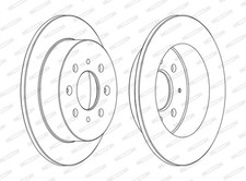2 dischi freno nuovi per ACURA HONDA:FIT I,FIT II,JAZZ II,INTEGRA Berlina