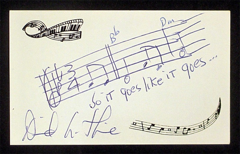 DAVID SHIRE Movie Composer AMQS IT GOES LIKE IT GOES Academy Award Song SIGNED