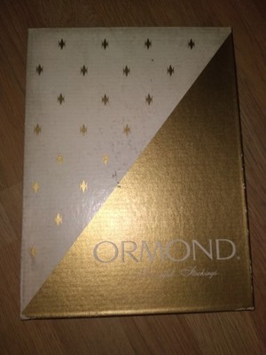 Vintage Ormond große Mädchen super lange Strümpfe cremeweiß Größe 10,5