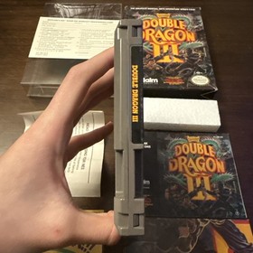Double Dragon III (Nintendo NES) Complete W Reg & Poster - Tested - Authentic