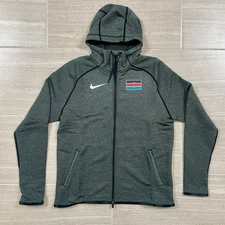 Women's Size XS M L Nike Pro Elite Kenya Team Track Jacket Tech Fleece Gray NWOT