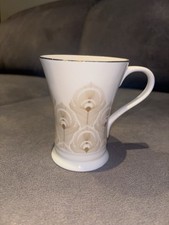 Laura Ashely Bone China Mug Floral Gold Trim white ROME