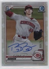 2020 Bowman Draft Chrome Picks Refractor 275/499 Bryce Bonnin #CDA-BB Auto 0q4s
