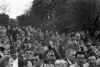 Bullfighting In Chaville. Chaville - May 6, 1957 - The public atte- Old Photo