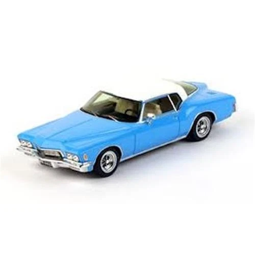 1:43 Truescale Buick Riviera 1971 Light Blue W/White Roof Tsm114333  Modellino - Immagine 2 di 2
