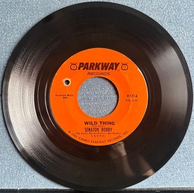 SENATOR BOBBY /EVERETT McKINLEY~WILD THING~1966 PARKWAY 7-INCH 45~NOVELTY GARAGE