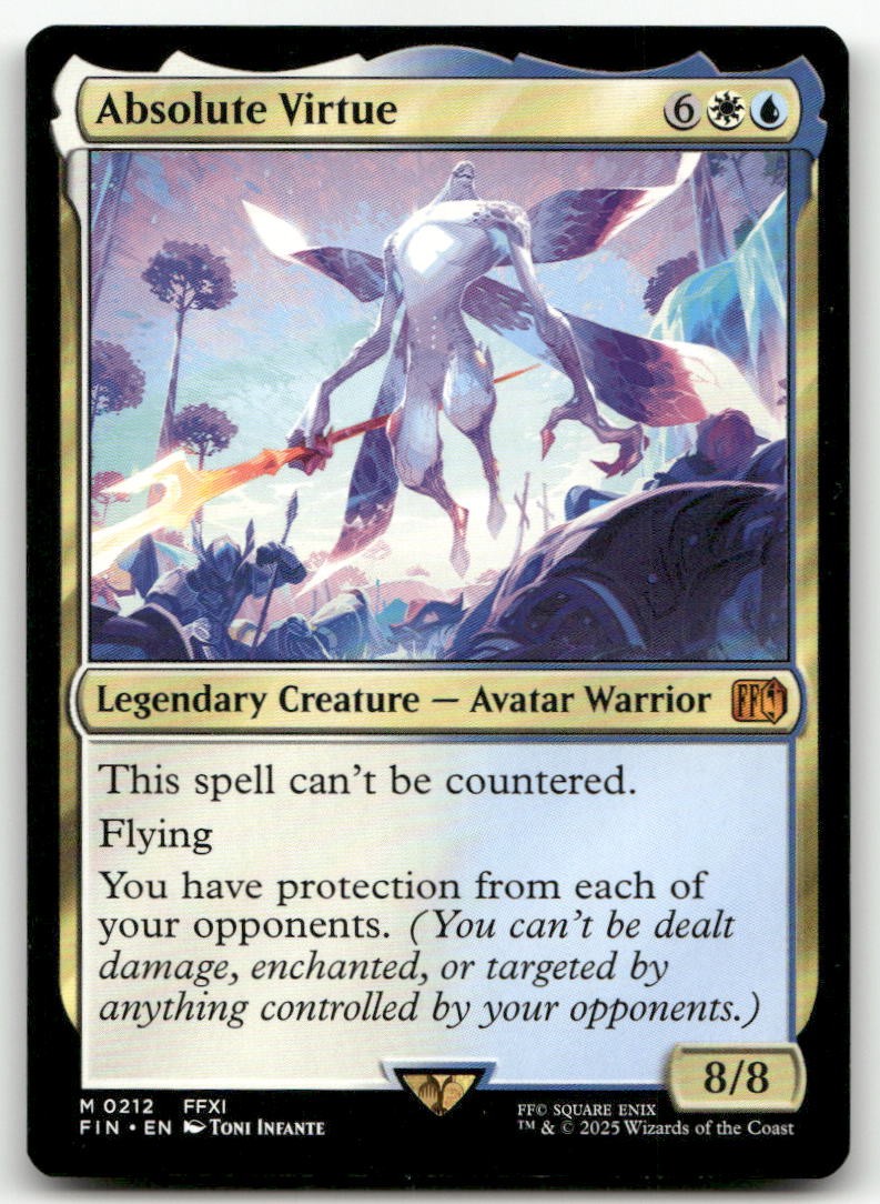 Absolute Virtue #212 (LP) Final Fantasy FIN Magic MTG