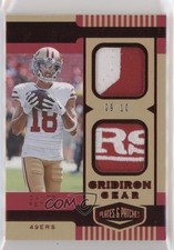 2019 Panini Plates & Patches Gridiron Gear Red 9/10 Dante Pettis #GG10 2g6