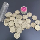 Roosevelt Dimes Silver Roll of 50 1964 and Predates Circulated Coins 90% Silver