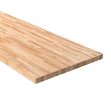 6 Ft. L X 25 In. D Unfinished Maple Solid Wood Butcher Block Countertop with Squ