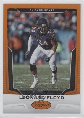2017 Certified Mirror Orange 82/299 Leonard Floyd #74 ez4