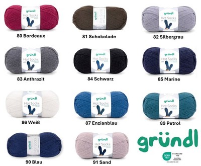 Gründl Hot Socks Uni 100 Sockenwolle