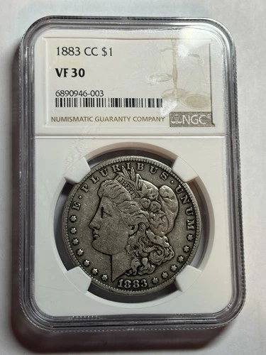 1883-CC Morgan Silver Dollar NGC VF30 Tougher Circulated CC