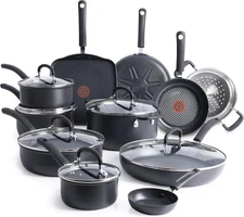 T-Fal Ultimate Hard Anodized Nonstick Cookware Set 17-Piece  Dishwasher Safe