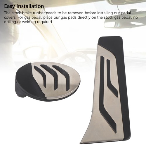 Accelerator Brake Pedal Cover Easy Installation Rubber Anti Slip Gas Brake Pedal - Picture 4 of 12