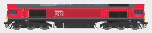 2D-066-001 Dapol Spur N Baureihe 66 66001 DB rot | Condition: New