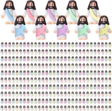 Bememo 300 Pcs Little Jesus Figures Bulk Original Design Mini Macaron Color 