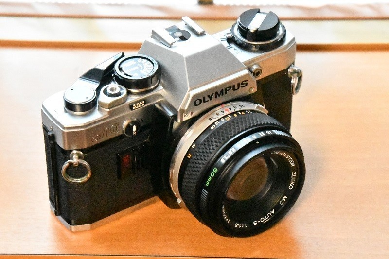 SLR camera, beginner film camera, OLYMPUS OM-10 ZUIKO AUTO-S 50mm