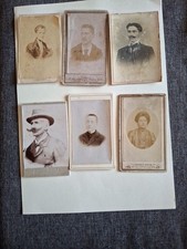 Foto Antiche Fine 800 Primi 900 Cartonate Formato Visita Lotto Di 9