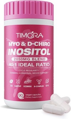 Premium 10-in-1 Myo-inositol & D-Chiro Inositol Supplement for Women, 90 Capsule