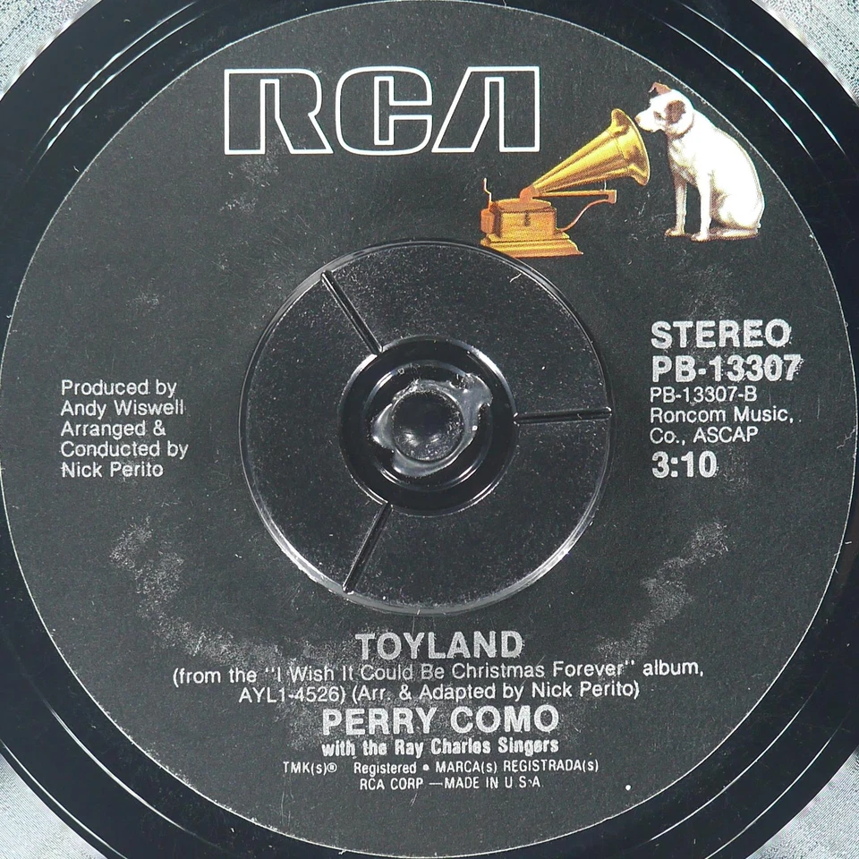 PERRY COMO I Wish It Could Be Christmas Forever RCA PB-13307 NM 45rpm - Image 3 of 4