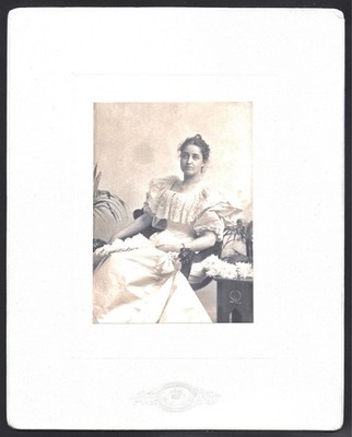 c.1890 Original Elegant Antique portrait by W. NOTMAN & Son (Mrs D.H. Girouard?)