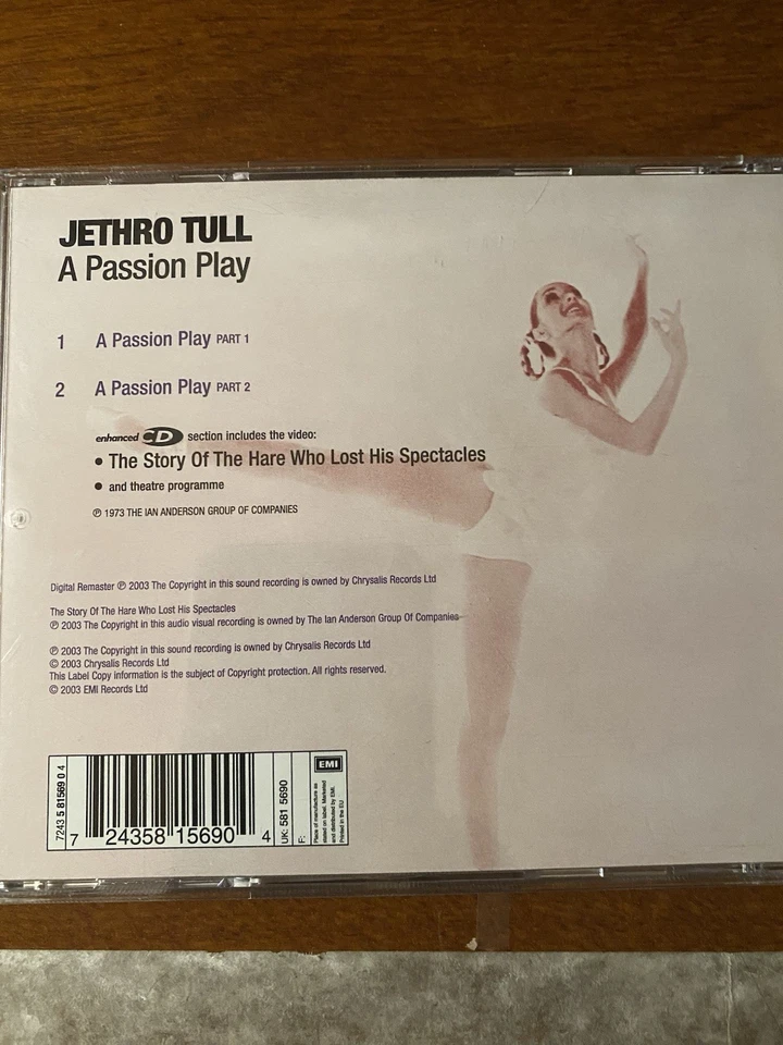 Jethro Tull A Passion Play Digitally Remastered CD 2003 Foto 2 de 3