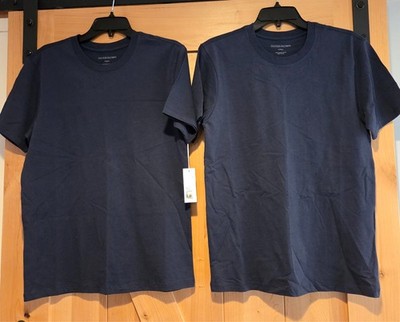 New! Lot of 2 Outerknown Mens XS Tee Shirt 100% Organic Cotton Blue Peru