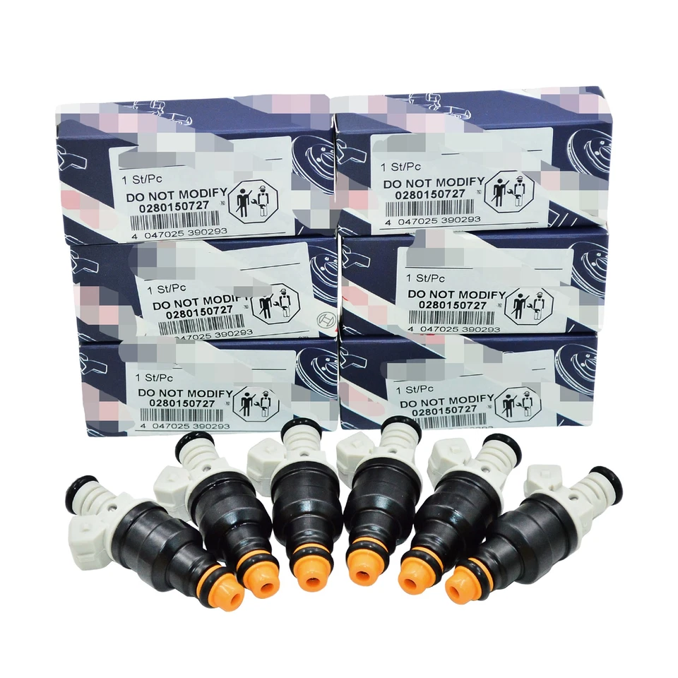 0280150727 6X NEW Fuel Injectors For Bosch 1986-1989 Ford Ranger 2.9L V6 Foto 2 de 4