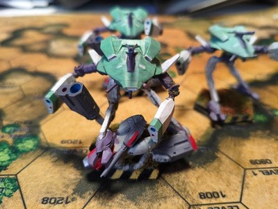 Unseen Marauder IIc proxy playable diorama for BattleTech hand-painted 3D print