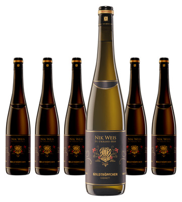 6 x Nik Weis St. Urbans-Hof Goldtröpfchen Kabinett   2024