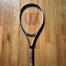 Wilson nCode n26 Junior Tennis Racquet 26 103 sq in Grip 4 Blue White Used
