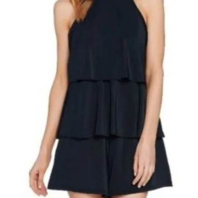 NWT Fit 4 UR Hips Elegant Black Tiered Swim One Piece Swimsuit Swimdress sz 18W
