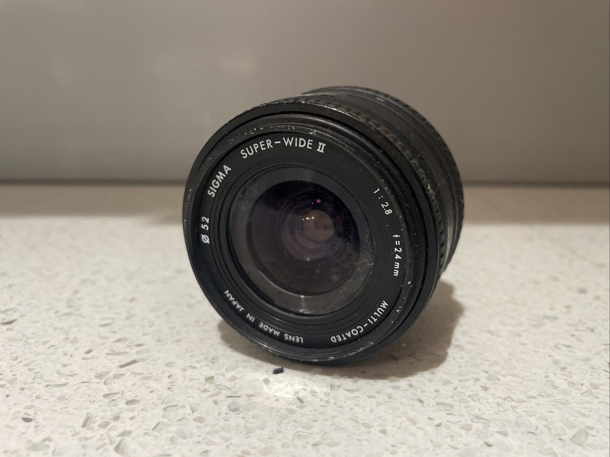 Opt Mint SIGMA Super Wide II MC 24mm F/2.8 AF Macro wide Lens for