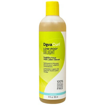 DevaCurl MOISTURE Low-Poo Delight Weightless Waves Mild Lather Cleanser 12 oz