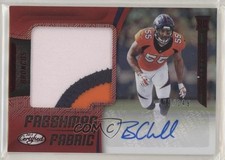 2018 Certified Freshman Fabric Signatures Mirror Red /149 Bradley Chubb Auto 1x9