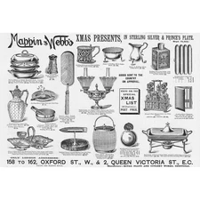 MAPPIN & WEBB Christmas Presents Victorian Advertisement 1894