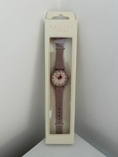 Radley Ladies Pink/ Rose Gold Watch with Dog In Heart BNIB Silicone Strap Boxed