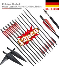 20 Zoll 12PACK  Carbonpfeile Bogenschießen Pfeilspitzen Jagd Pfeilspitzen Jagd