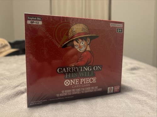 One Piece Sealed Op13 Carrying On His Will Booster Box