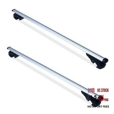52" Aluminum Roof Rack Cross Bars (150 lb Capacity) &ndash; Locking Anti-Theft
