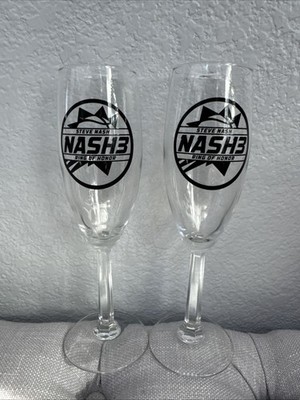 2 Rare Steve Nash Inductee Champagne Glasses Ring Of Honor Phoenix Suns 10/30/15