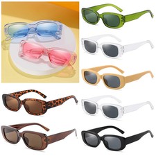 Retro Women Sunglasses Square Frame Anti UV400 Men Sun Glasses Brand Design Eyeg
