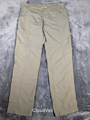 Cloudveil Women's Cool Touch Green Outdoor Zip Off Hiking Pants, Sz 10, 1232