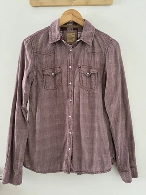 Western-Bluse /-Hemd, Gr. L, rot-weiß-kariert, Langarm Von Colorado - Bild 1 von 4