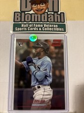 2022 Topps Stadium Club Vidal Brujan Rookie Card #47 Red Foil Parallel. rookie card picture