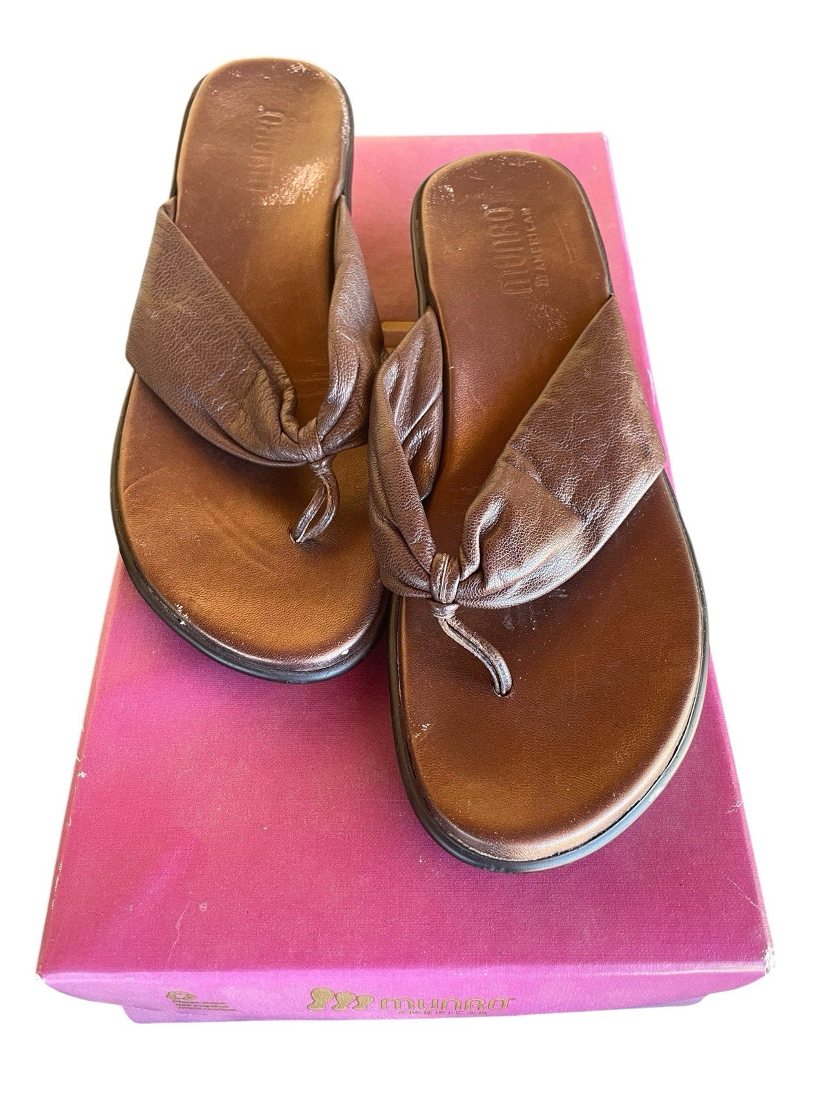 APL Sandali Munro marroni 7 infradito infradito infradito tacco basso