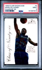 1996 FLAIR SHOWCASE CLASS OF '96 CLASS OF '96 #5 MARCUS CAMBY PSA 9
