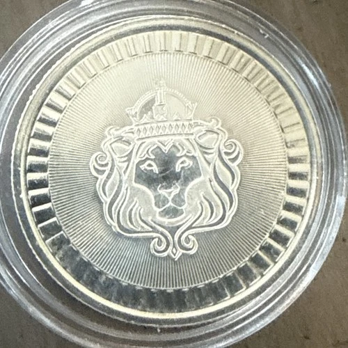 Scottsdale Mint 1/2 Oz Coin .999 Fine Silver Lion Head Omnia