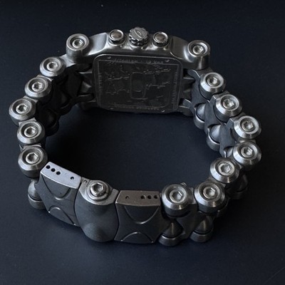 Oakley Minute Machine/Time Tank Black Dial Titanium Swiss Chrono